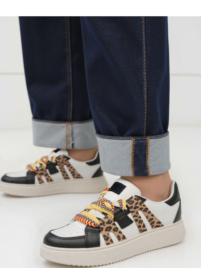 Damskie Sneakersy WEAVEX WH/BLACK - Inello - obrazek 2