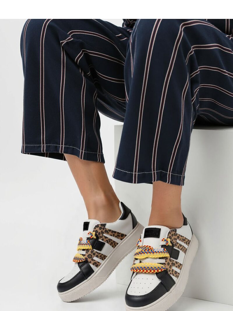 Damskie Sneakersy WEAVEX WH/BLACK - Inello - obrazek 3