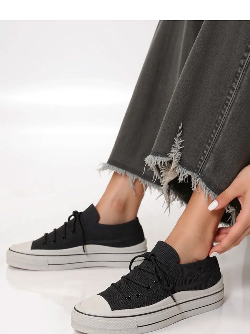 Damskie Sneakersy ZELMA BLACK - Inello - obrazek 4