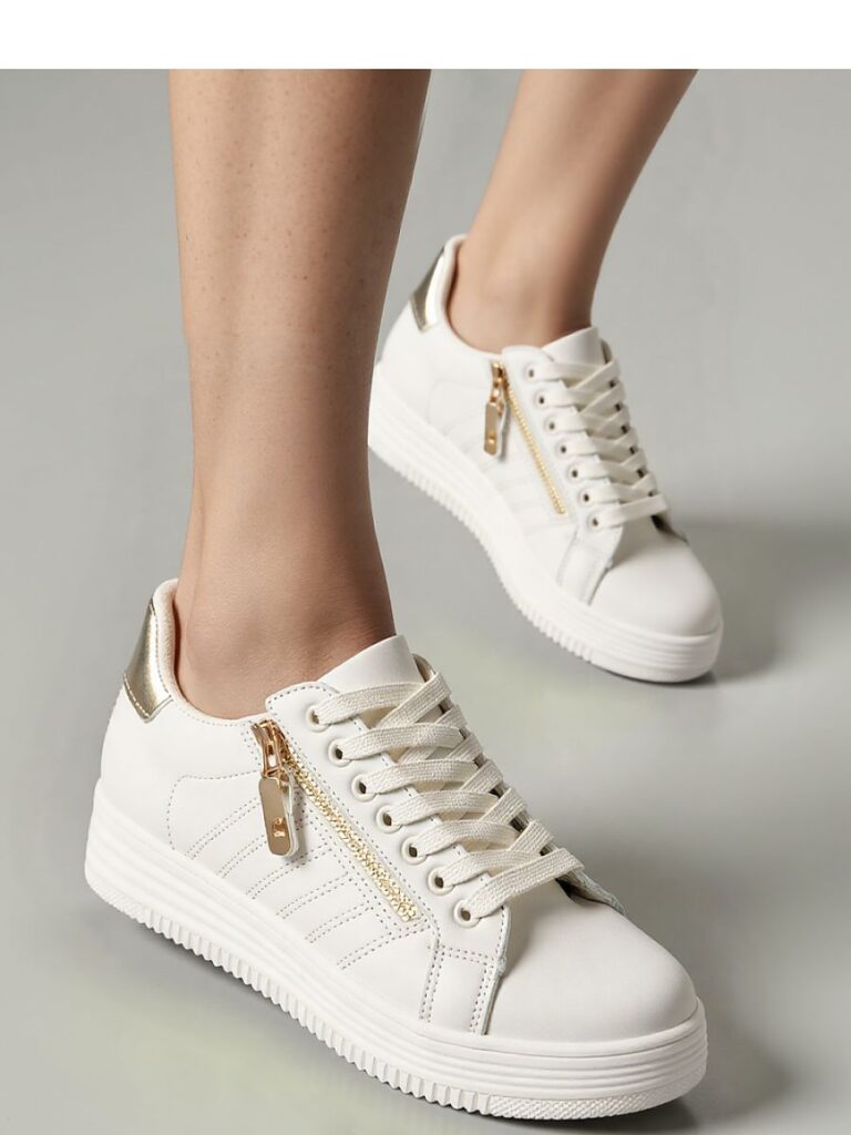 Damskie Sneakersy SAVONA BEIGE ? Stylowe Buty na Platformie - Inello