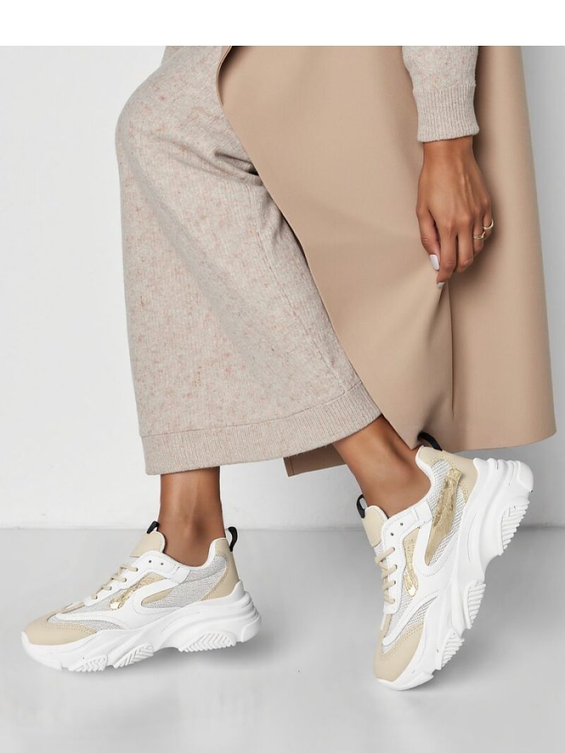 Damskie Sneakersy SOLARA GOLD - Inello - obrazek 3