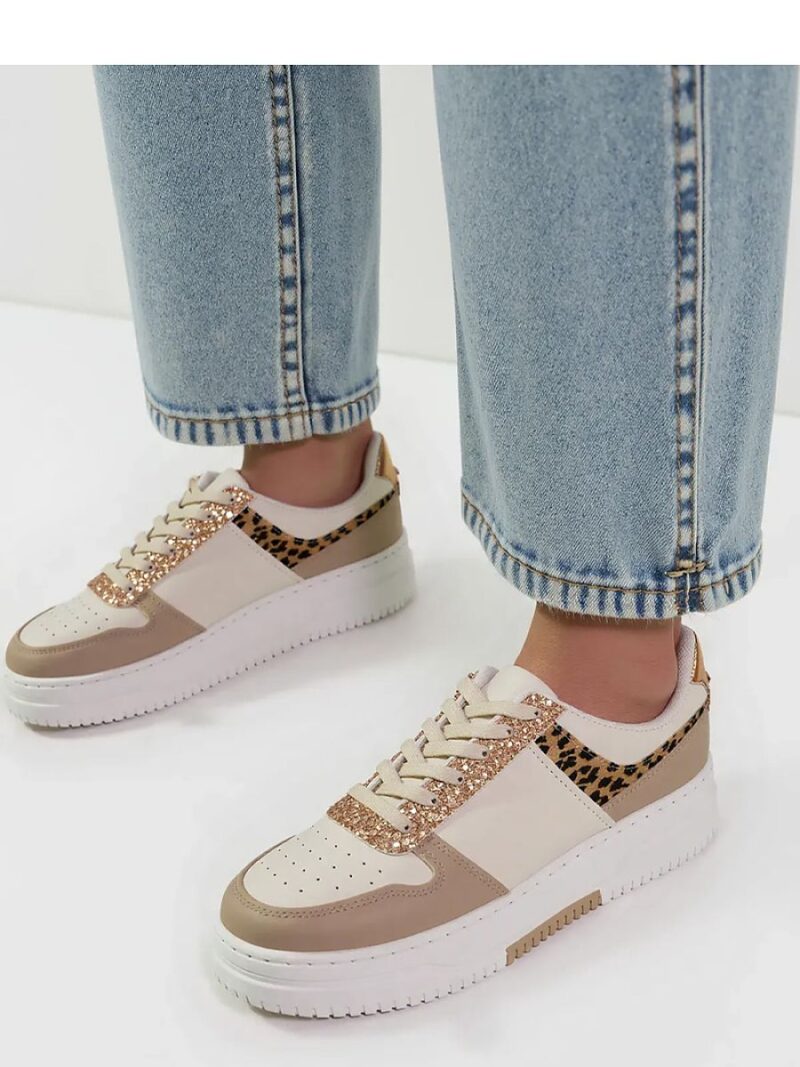 Damskie Sneakersy ASTRYA KHAKI - Inello - obrazek 2