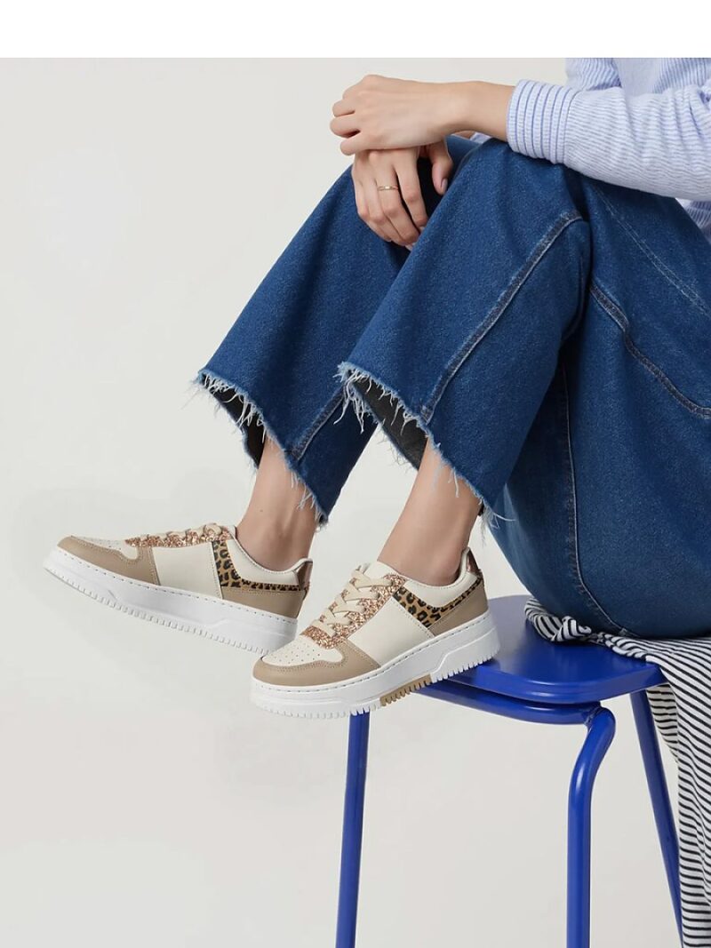 Damskie Sneakersy ASTRYA KHAKI - Inello - obrazek 3