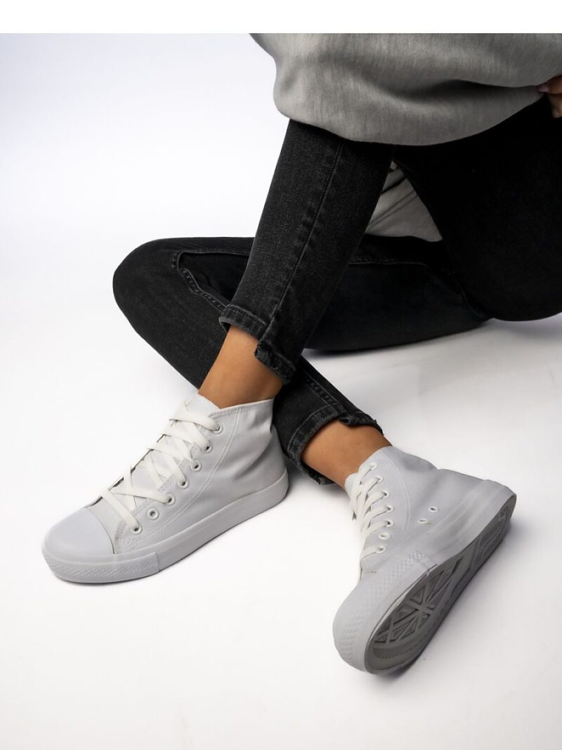 Damskie Trampki SOLIS WHITE - Inello - obrazek 4