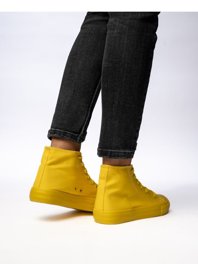 Damskie Trampki SOLIS YELLOW - Inello - obrazek 3