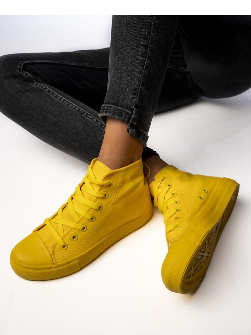 Damskie Trampki SOLIS YELLOW - Inello - obrazek 4