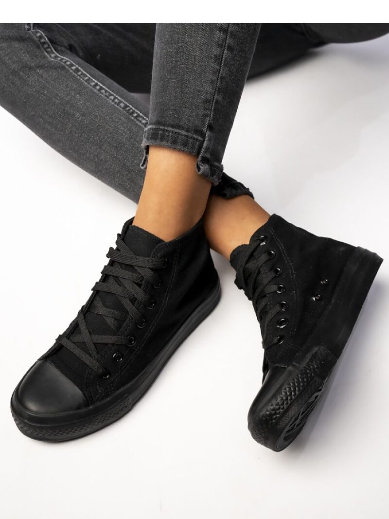 Damskie Trampki SOLIS BLACK - Inello - obrazek 4