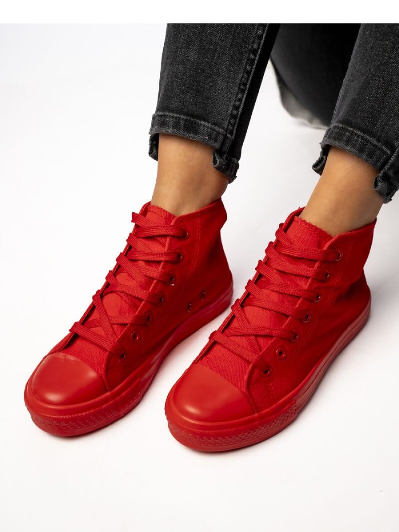 Damskie Trampki SOLIS RED - Inello - obrazek 2