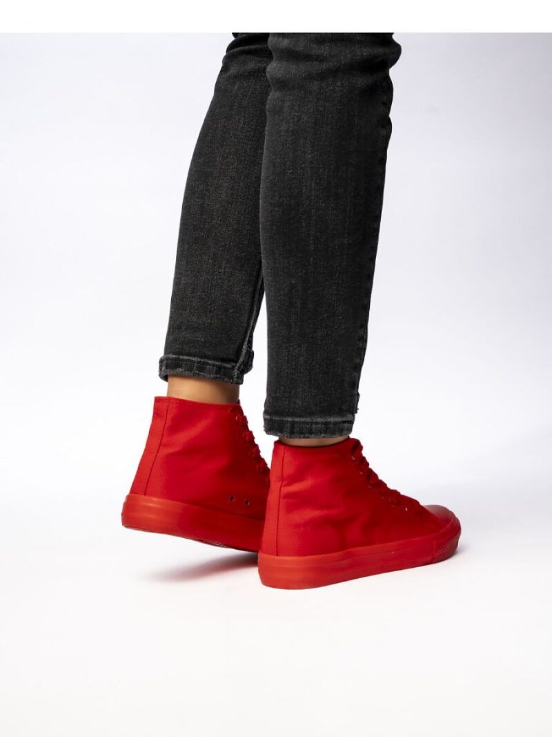 Damskie Trampki SOLIS RED - Inello - obrazek 4