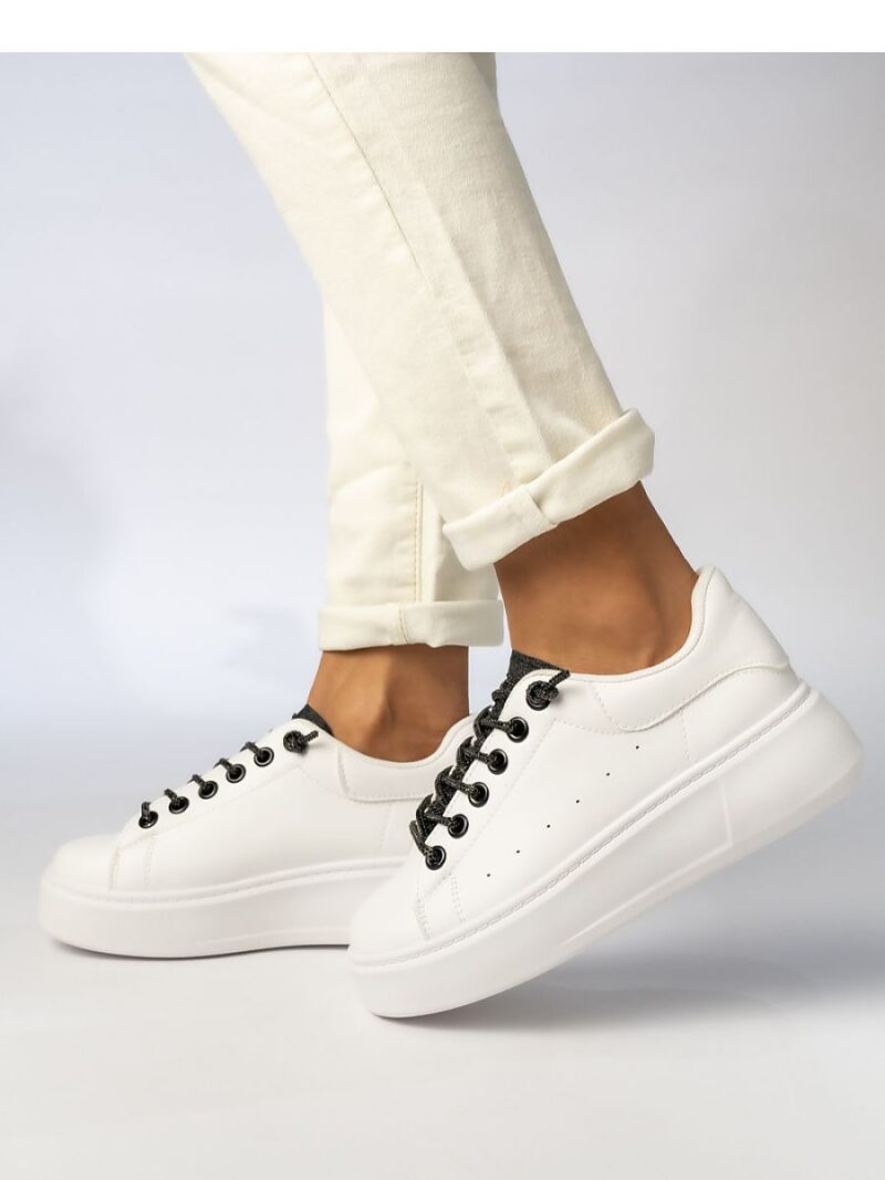 Damskie Sneakersy SAVANNAH WHITE/BLACK - Inello
