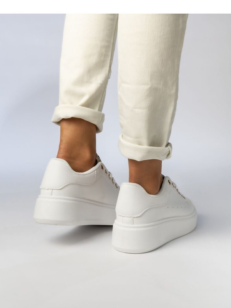 Damskie Sneakersy SAVANNAH WHITE/LEOPARD - Inello - obrazek 4