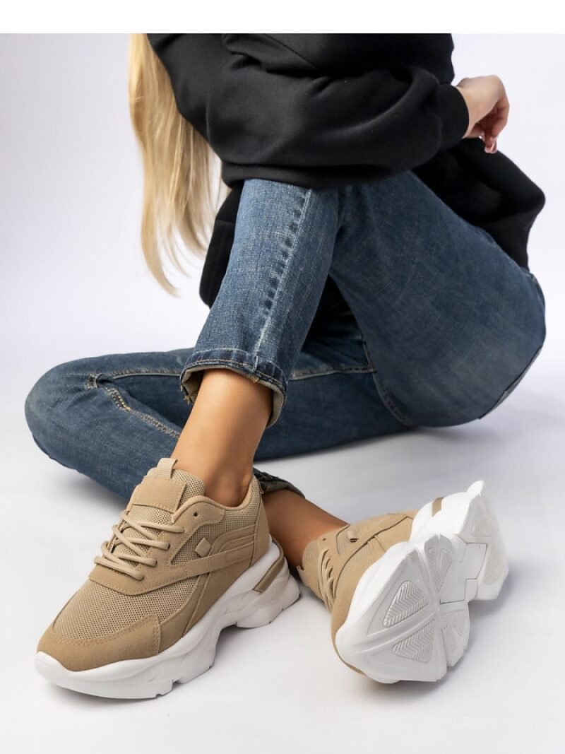 Damskie Sneakersy ZIRANA KHAKI - Inello - obrazek 3