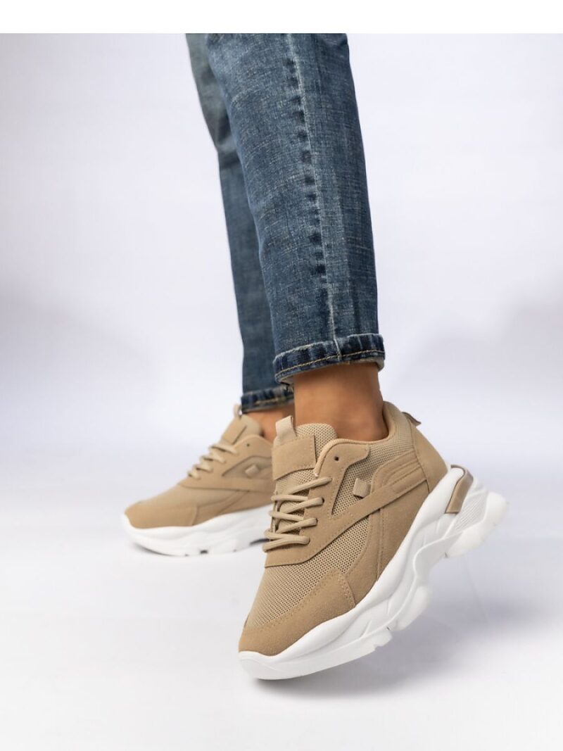 Damskie Sneakersy ZIRANA KHAKI - Inello - obrazek 4