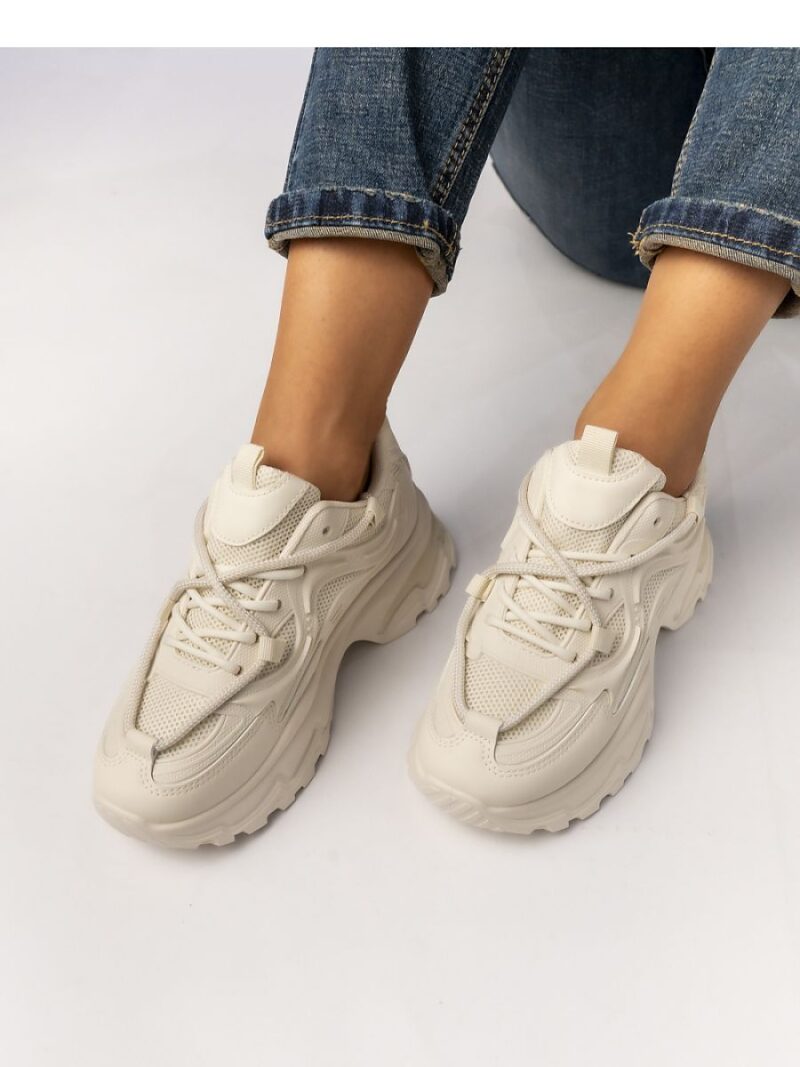 Damskie Sneakersy VELARA BEIGE - Inello - obrazek 2
