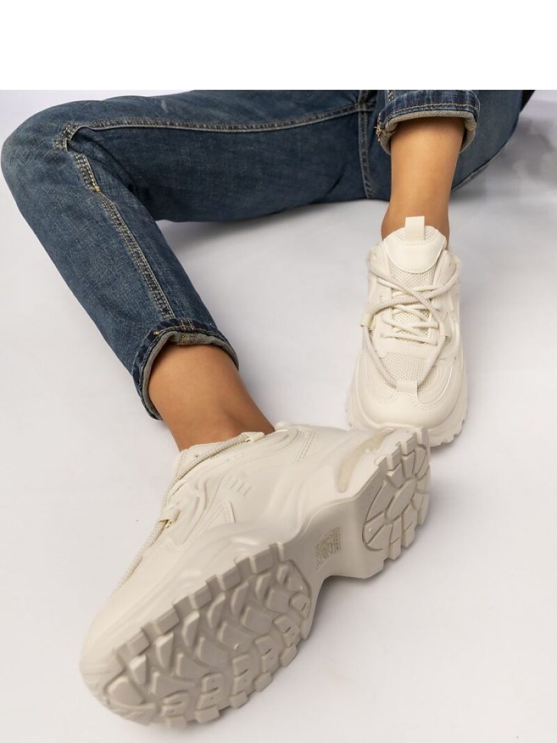 Damskie Sneakersy VELARA BEIGE - Inello - obrazek 3