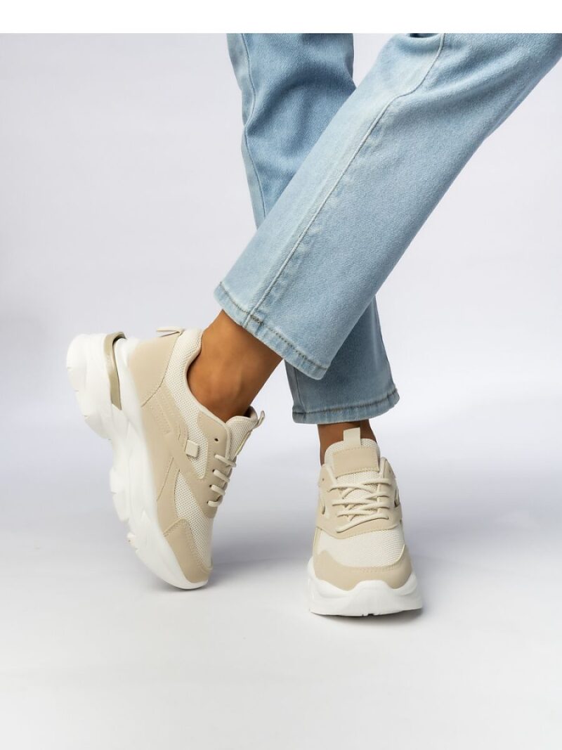 Damskie Sneakersy ZIRANA BEIGE - Inello