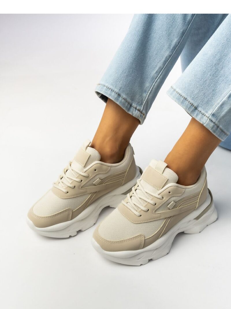 Damskie Sneakersy ZIRANA BEIGE - Inello - obrazek 2