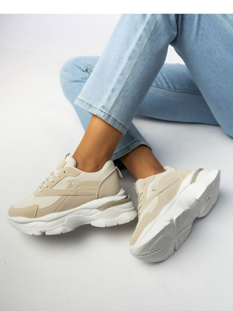 Damskie Sneakersy ZIRANA BEIGE - Inello - obrazek 3