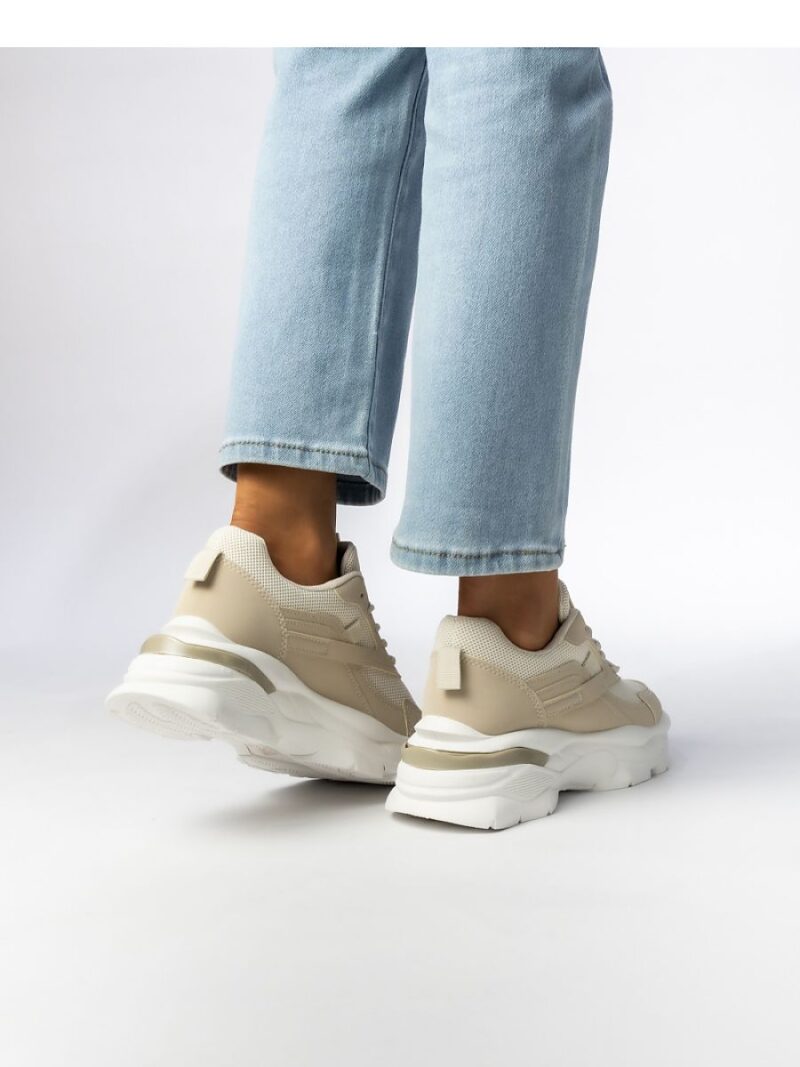 Damskie Sneakersy ZIRANA BEIGE - Inello - obrazek 4