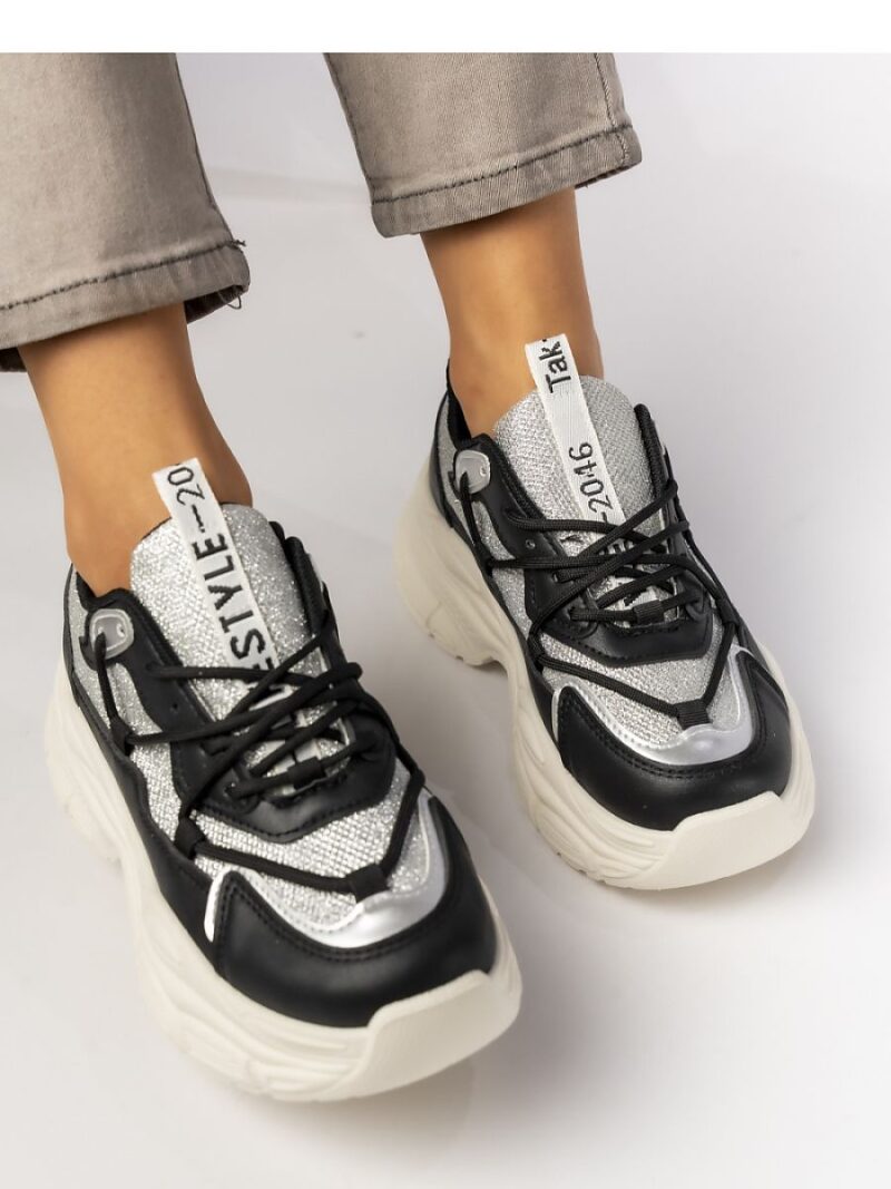DAMSKIE SNEAKERS VIVIAN BLACK - Inello - obrazek 2