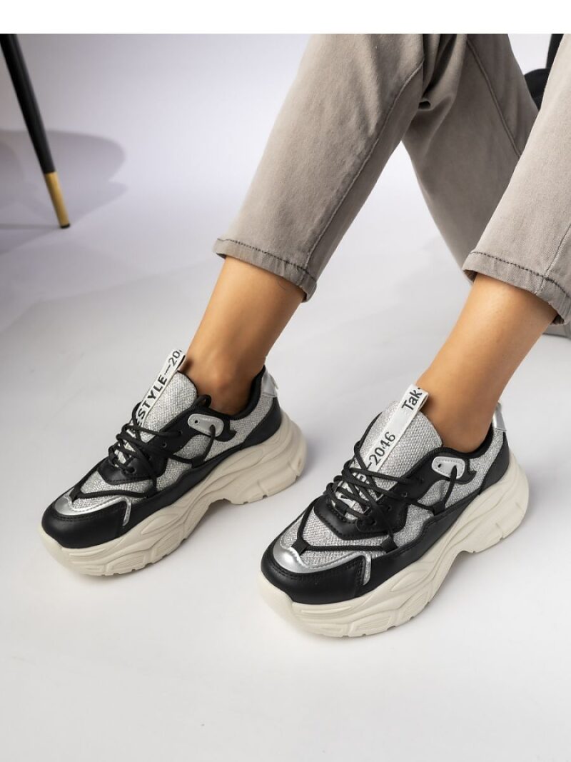DAMSKIE SNEAKERS VIVIAN BLACK - Inello - obrazek 4
