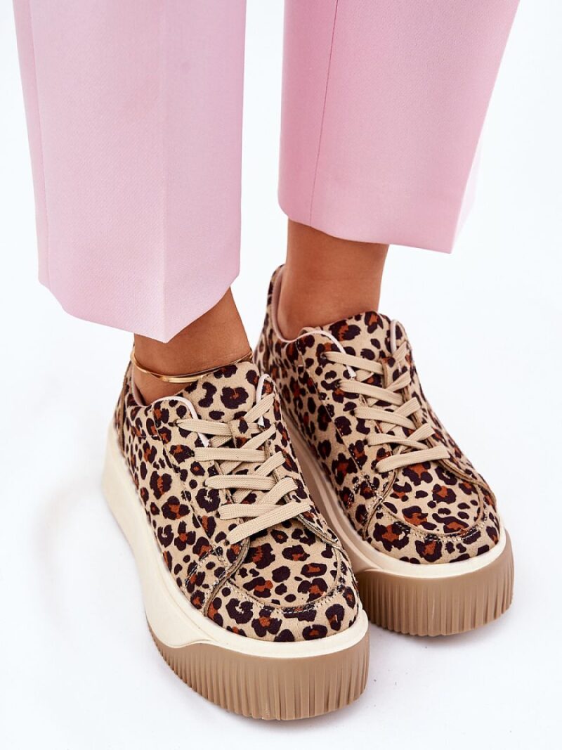 Buty Sportowe Model Tirvanis PL358 Brown Panterka - Step in style