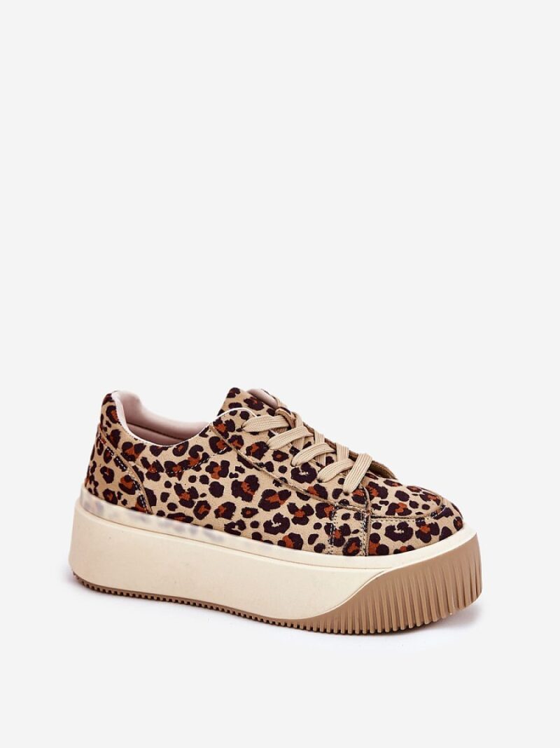Buty Sportowe Model Tirvanis PL358 Brown Panterka - Step in style - obrazek 2