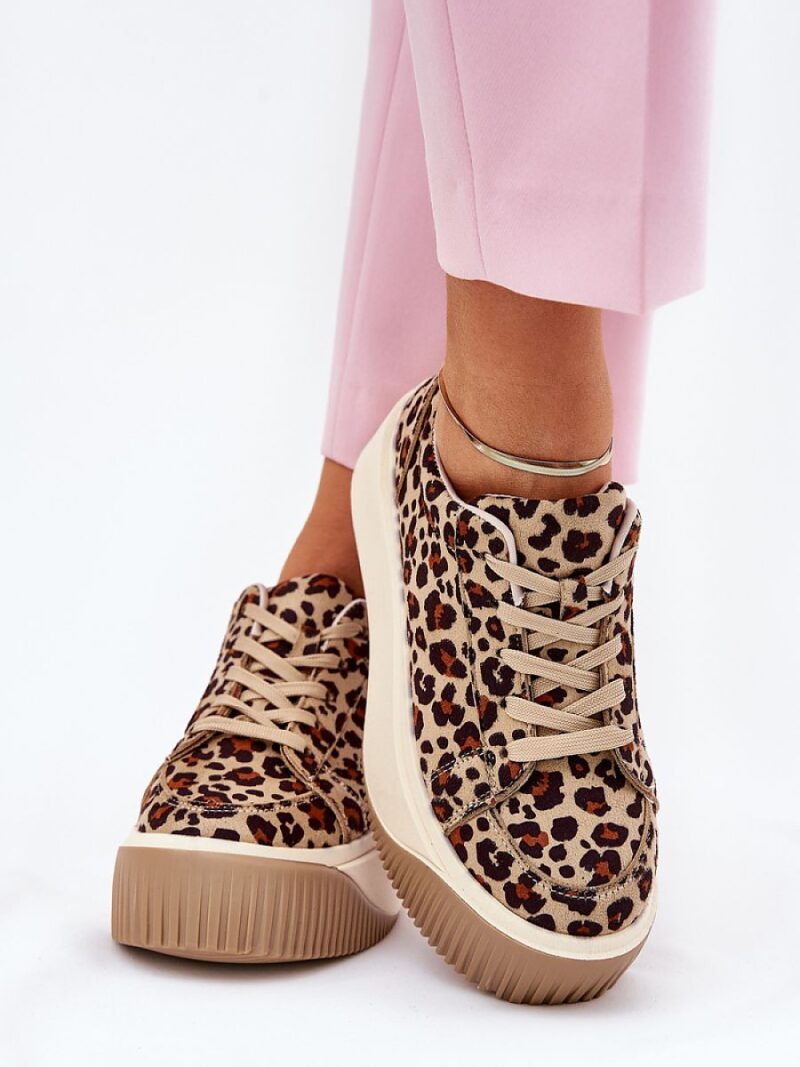 Buty Sportowe Model Tirvanis PL358 Brown Panterka - Step in style - obrazek 3