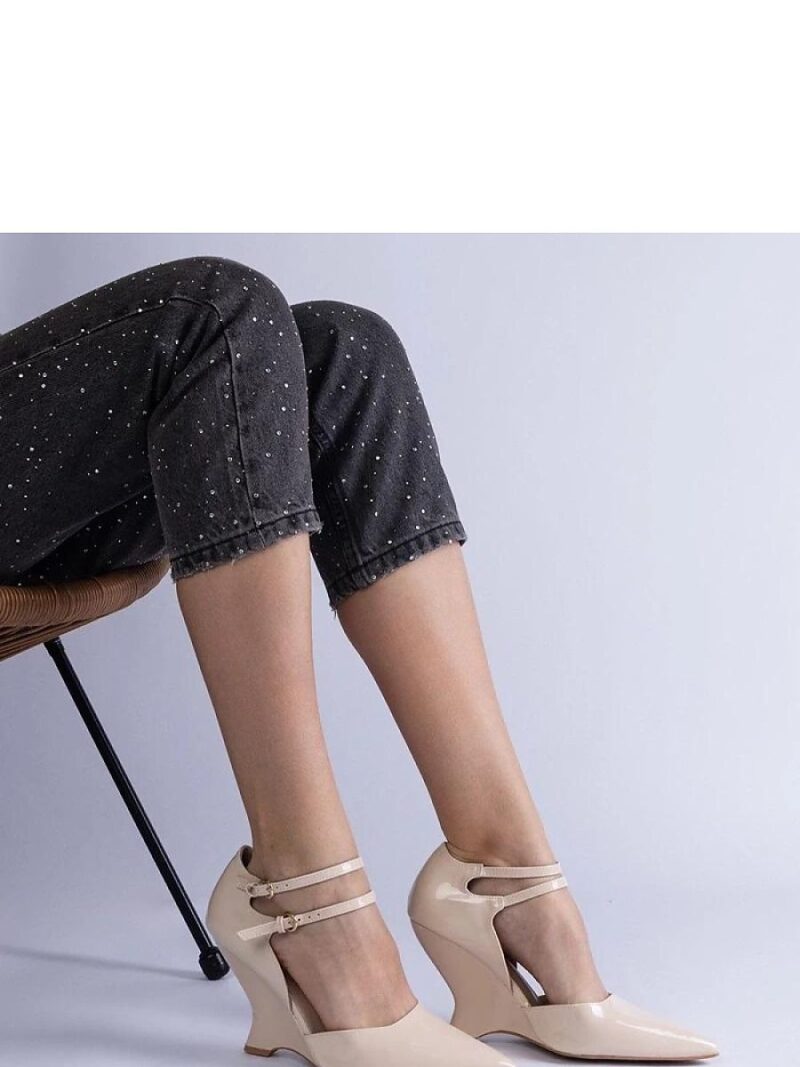 Czółenka Model Vizario E30062 Beige - PRIMO - obrazek 2