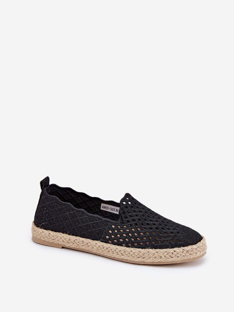 Espadryle Model Vinceza 13625 Black - Step in style - obrazek 2