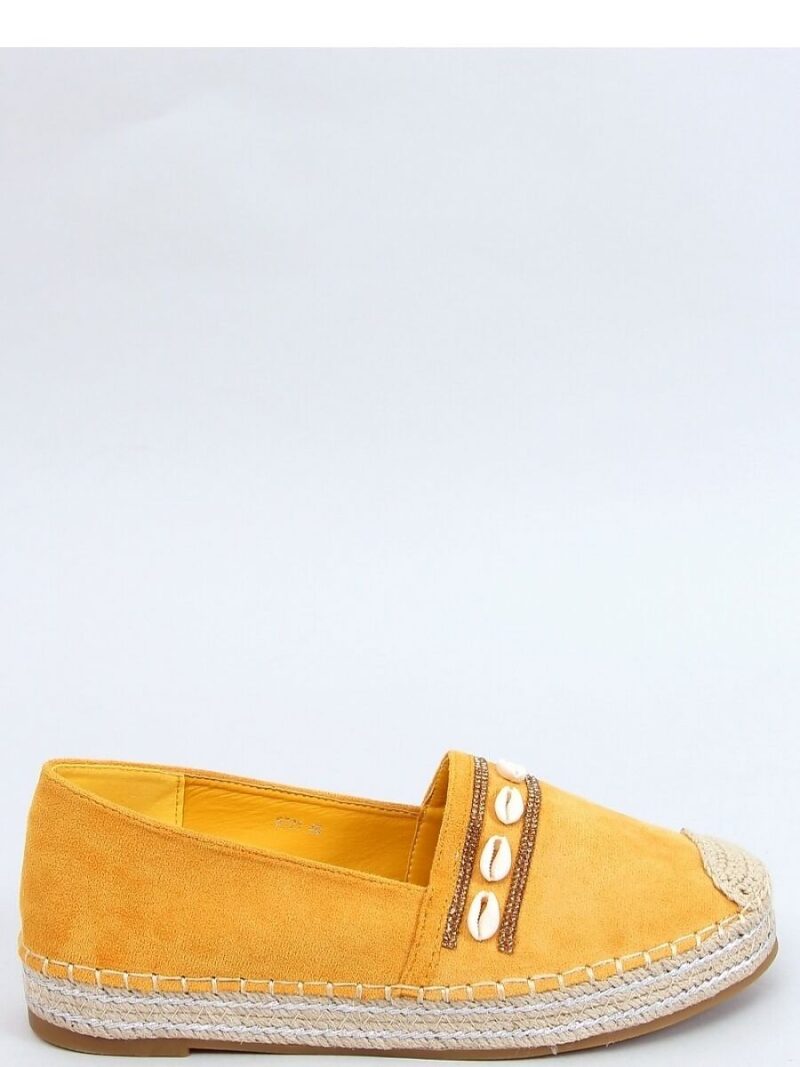 ESPADRYLE Z MUSZELKAMI MIODOWE 6771 YELLOW - Inello - obrazek 4