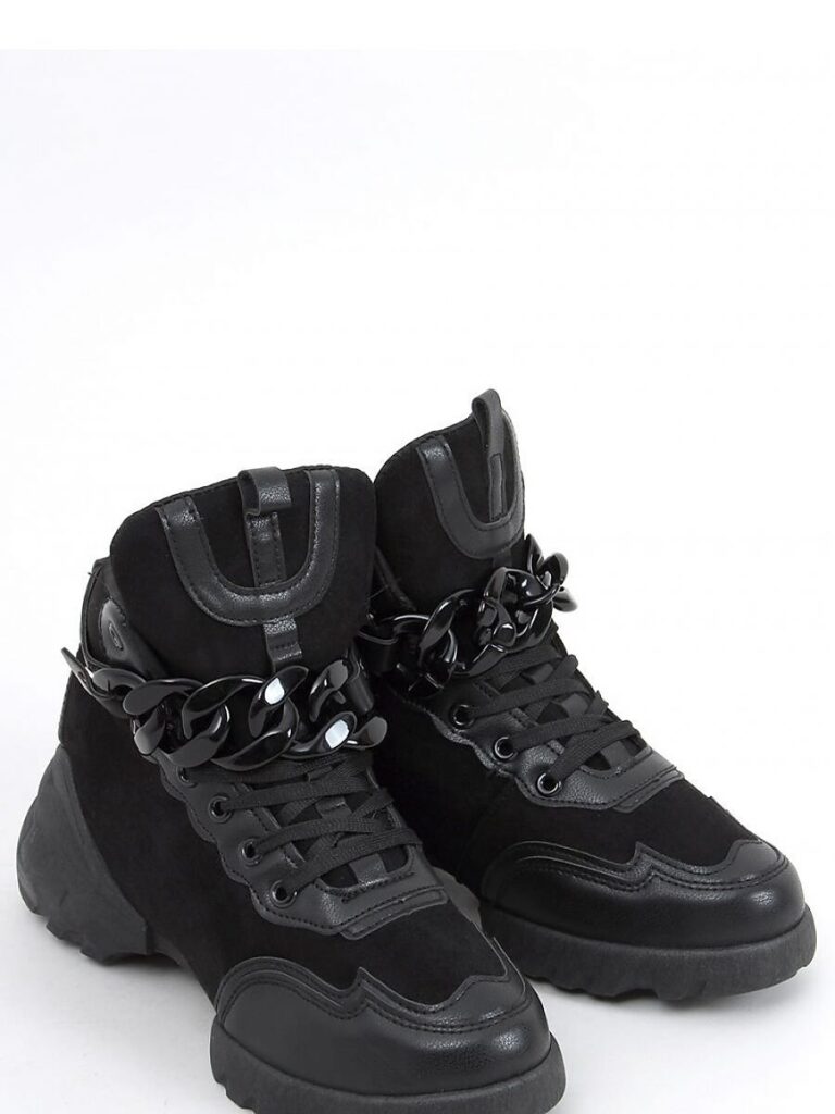 Buty sportowe z odpinanym łańcuchem PERI BLACK - Inello