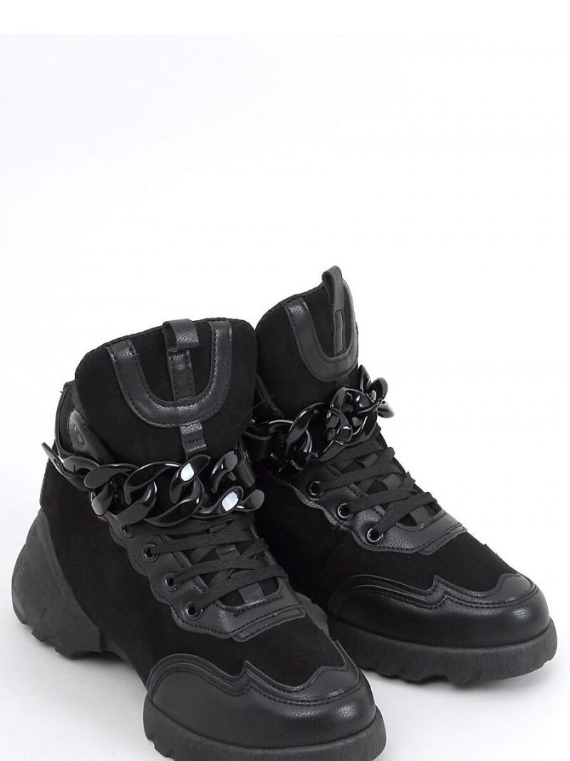 Buty sportowe z odpinanym łańcuchem PERI BLACK - Inello
