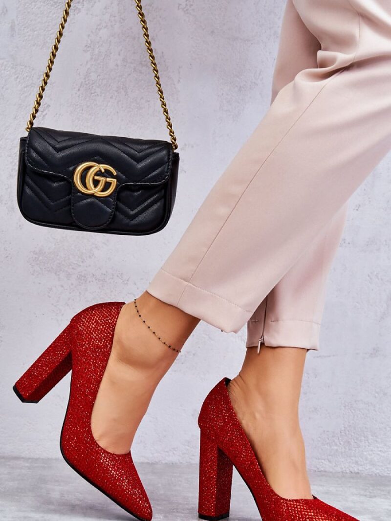 Czółenka Model Elmira R1D3226-47 Red - Step in style - obrazek 2