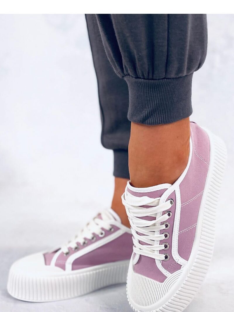 Trampki damskie na platformie DORS PURPLE - Inello - obrazek 4