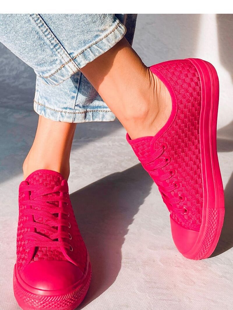 Trampki jednokolorowe SEARS RED - Inello - obrazek 4