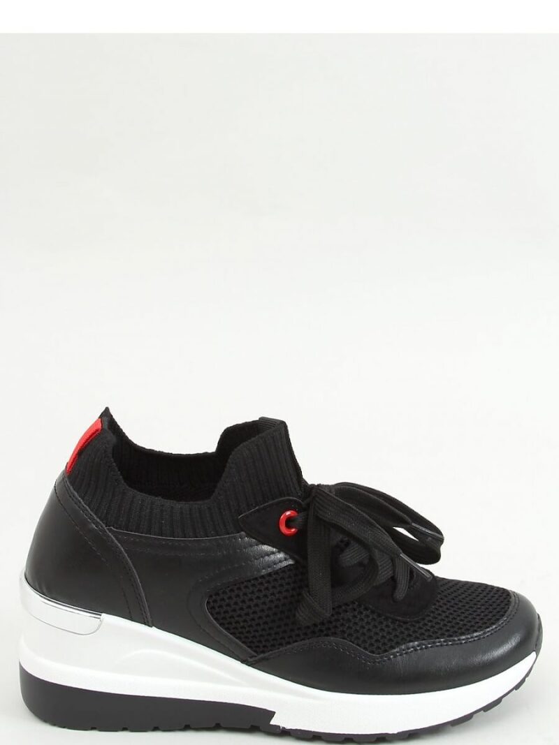 Sneakersy na koturnie FENIX BLACK - Inello - obrazek 3