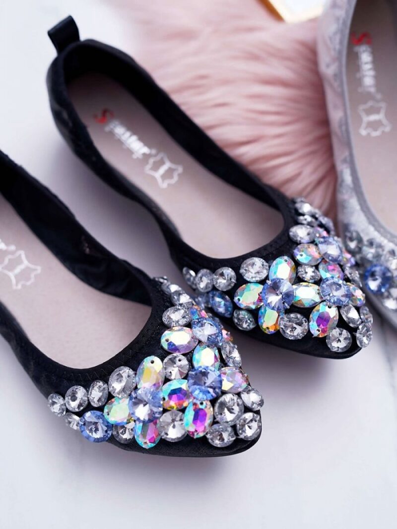 Baleriny Model Crystal C87 Black - Step in style - obrazek 2