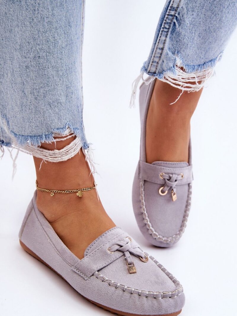 Mokasyny Model Good Time ZA28P Grey - Step in style