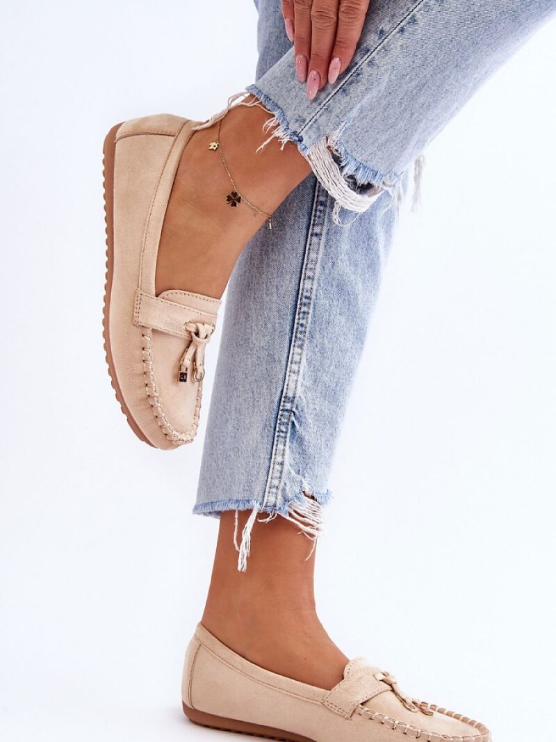Mokasyny Model Good Time ZA28P Beige - Step in style - obrazek 3