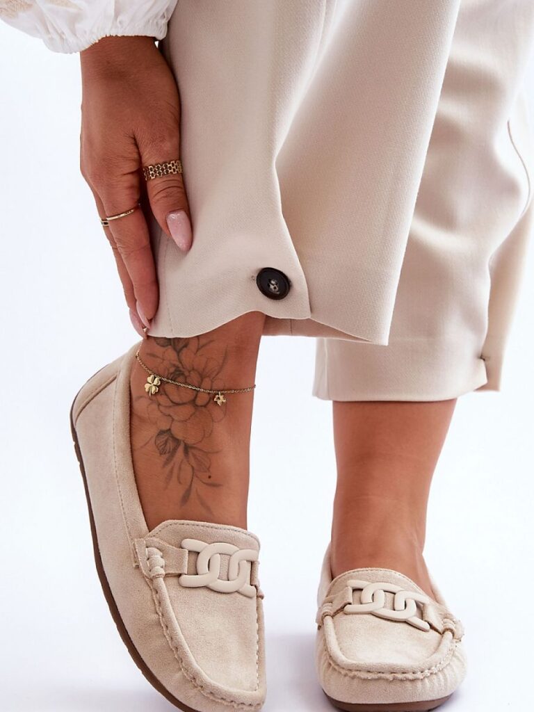 Mokasyny Model Rabell DF711 Beige - Step in style