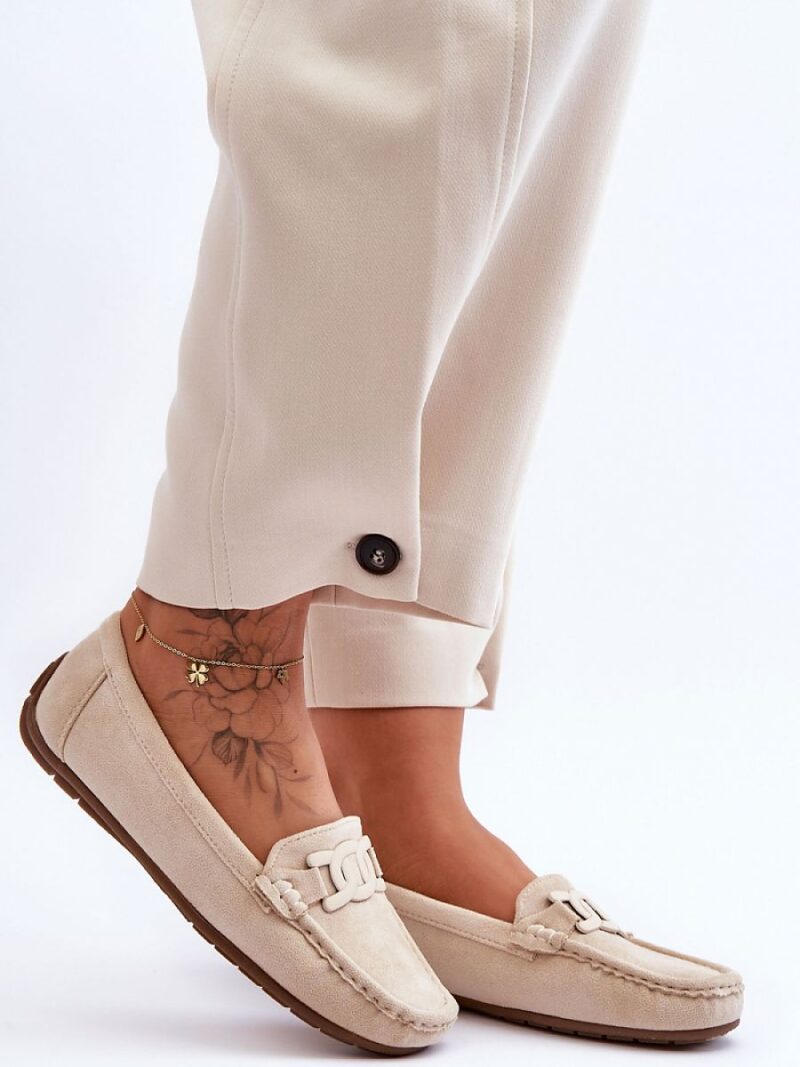 Mokasyny Model Rabell DF711 Beige - Step in style - obrazek 2