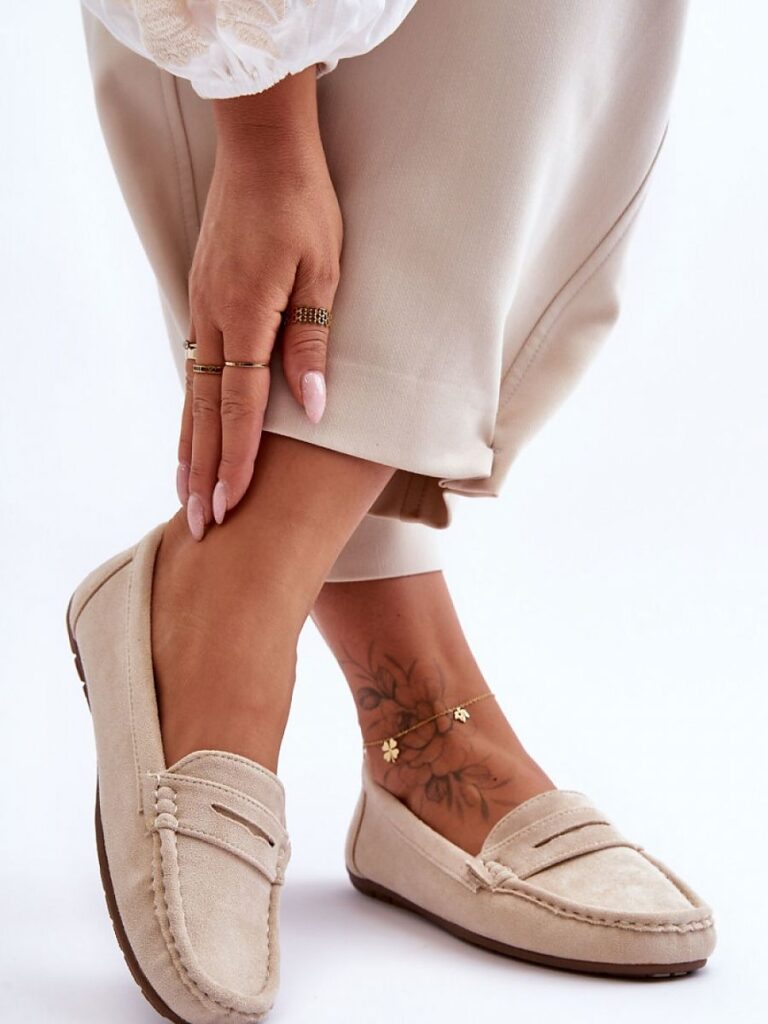 Mokasyny Model Lenvie FT245 Beige - Step in style