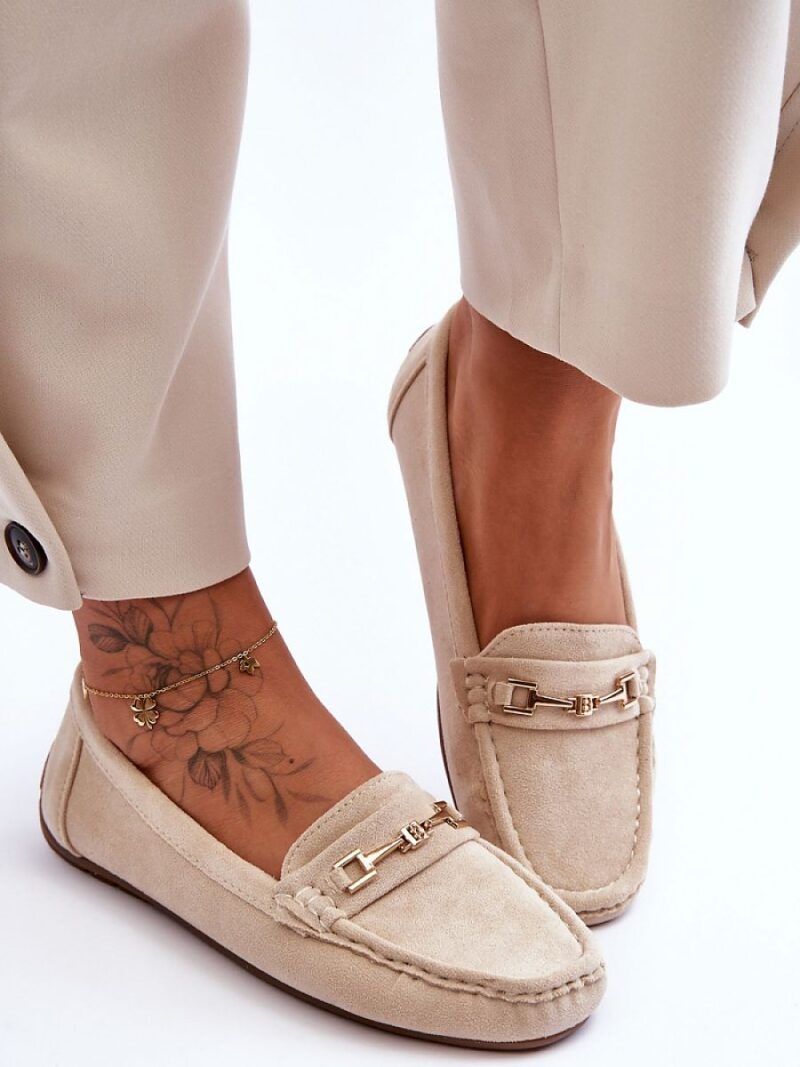Mokasyny Model Corinell FT247 Beige - Step in style - obrazek 3