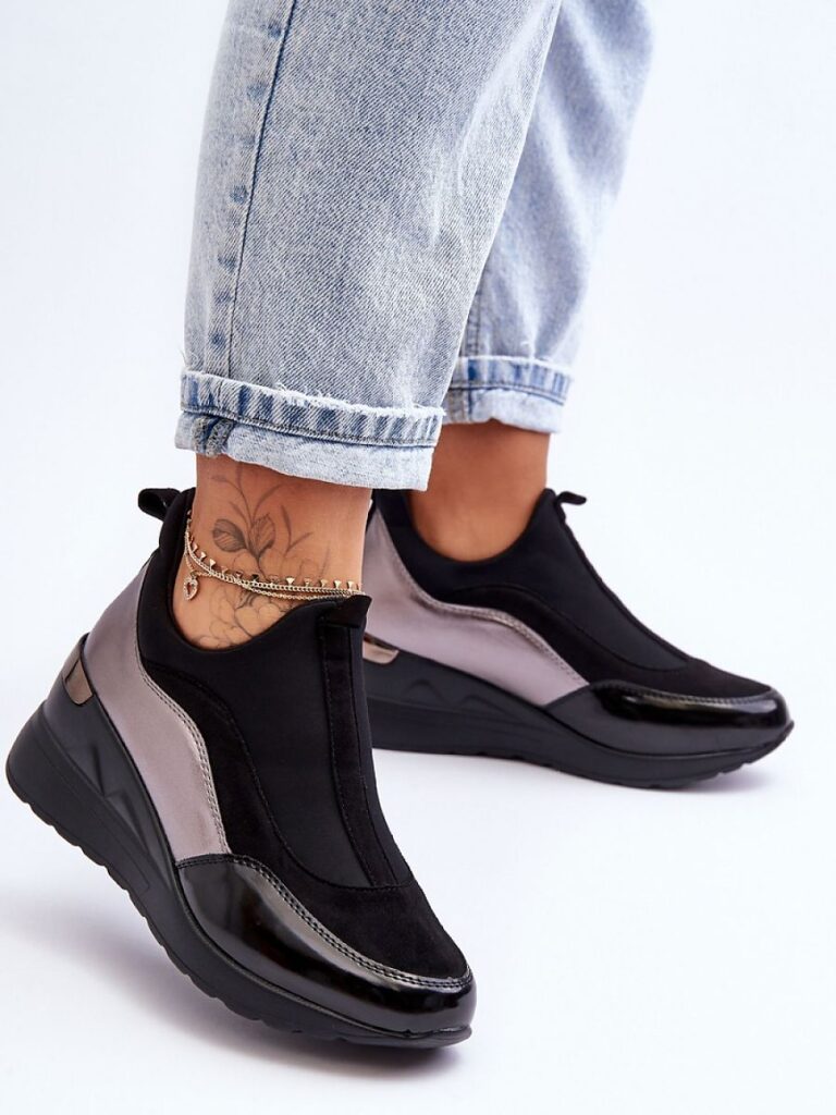 Buty Sportowe Model Farro 21PB35-4000 Black/Silver - Step in style