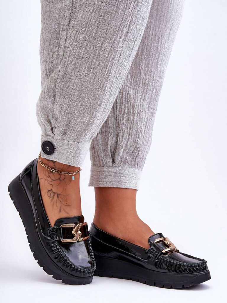 Mokasyny Model Desmond 10141 Black Skóra - Step in style