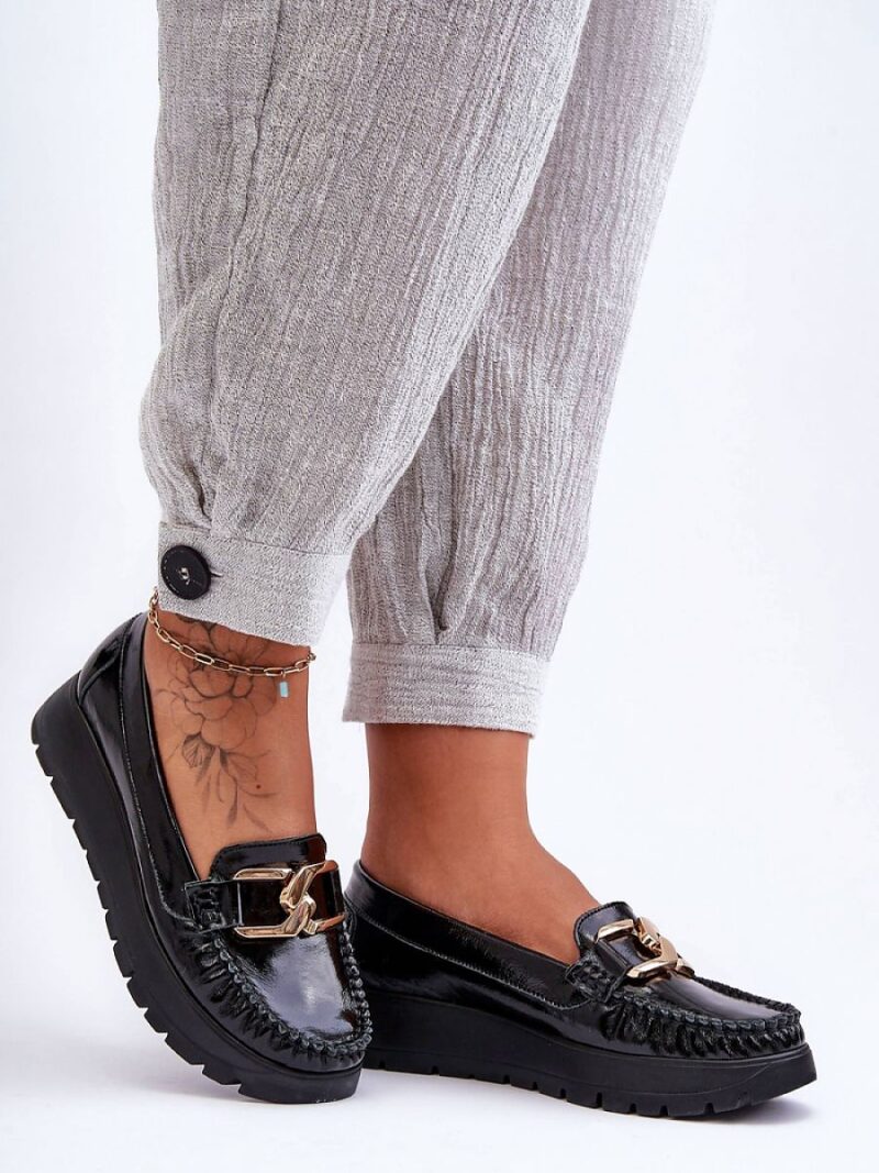 Mokasyny Model Desmond 10141 Black Skóra - Step in style