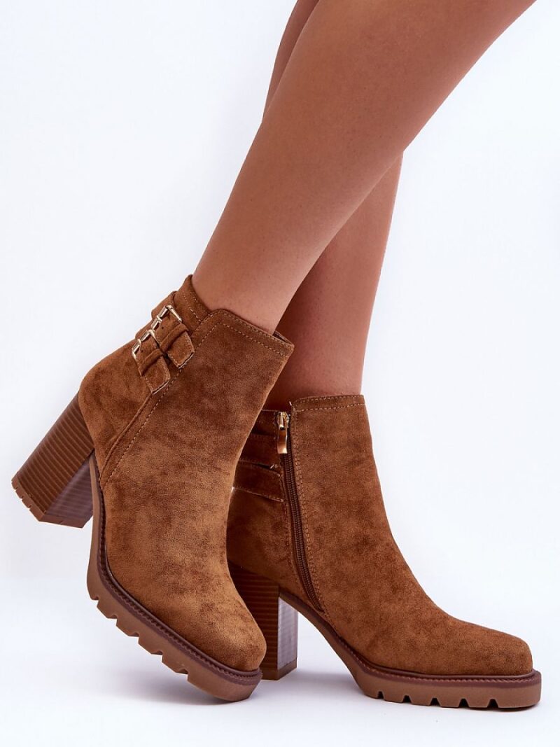Botki Model Makeline H8-526 Brown Zamsz - Step in style