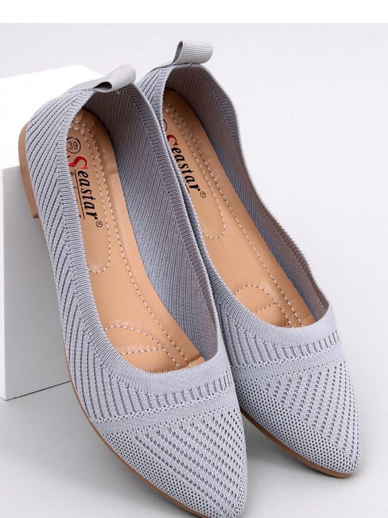 Baleriny z tkanego materiału KAYLA GREY - Inello