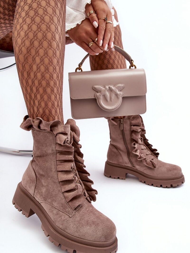 Workery Model Nacelle NS336P Dark Beige Zamsz - Step in style - obrazek 2
